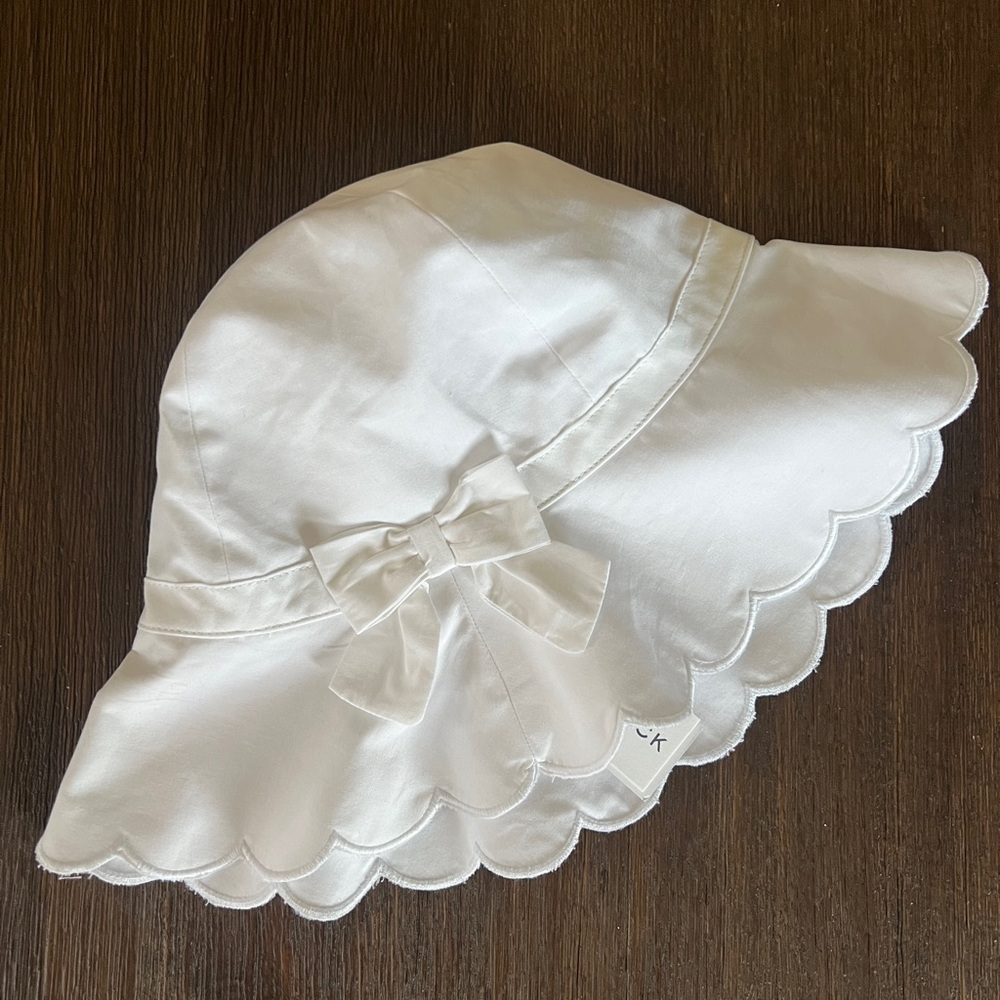 NWT Janie and Jack scalloped sun hat, 4-5T